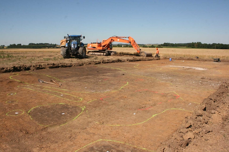 Vue générale du site d'Avesnes Les Bapaume