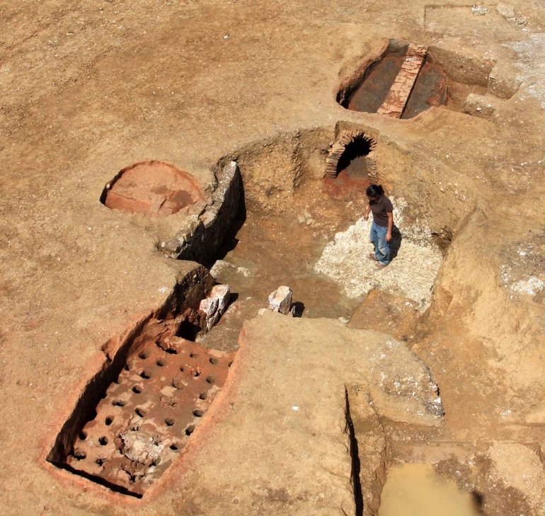 Vue générale du site archéologique de Fiennes