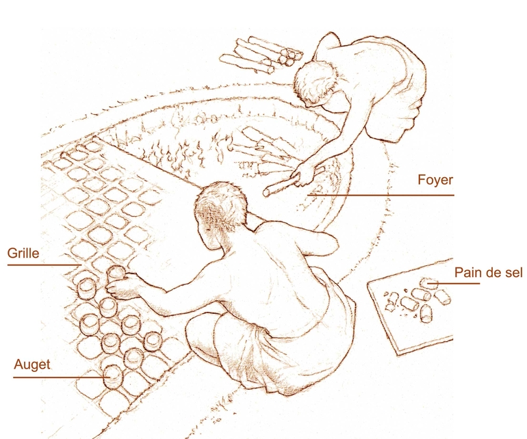 Evocation d'un atelier de saunier