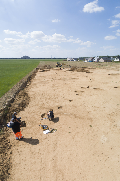 Vue aérienne du site de Rouvroy