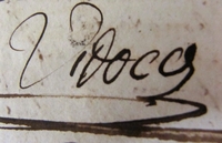 Signature manuscrite de Vidocq.