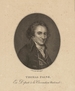 Portrait, en noir et blanc, de Thomas Paine, en buste, de trois-quarts, à droite.