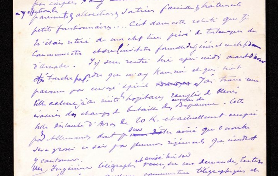 Texte manuscrit retranscrit-ci-contre.