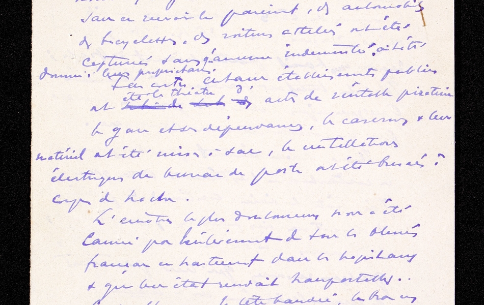 Document manuscrit retranscrit ci-contre.