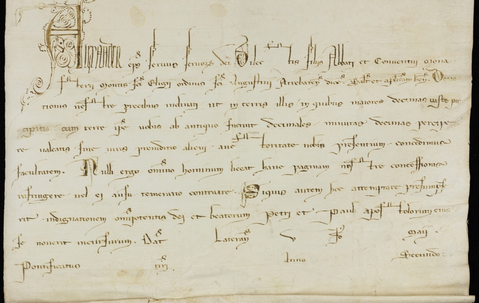 Document manuscrit rédigé en latin.