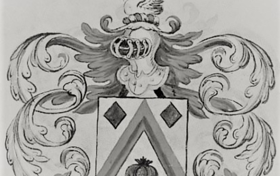 Blason noir et blanc.