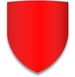 Blason rouge.