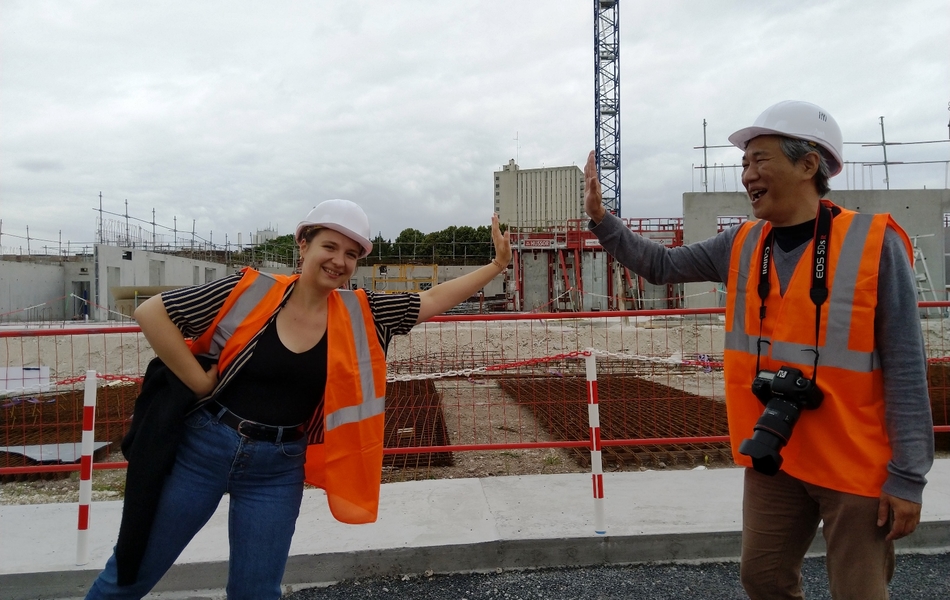 Photographie couleur montrant un chantier.